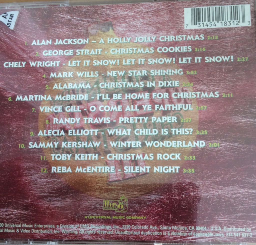 A Country Superstar Christmas III - Various Artists (CD - 36) music collectible [Barcode 731454183123] - Main Image 2