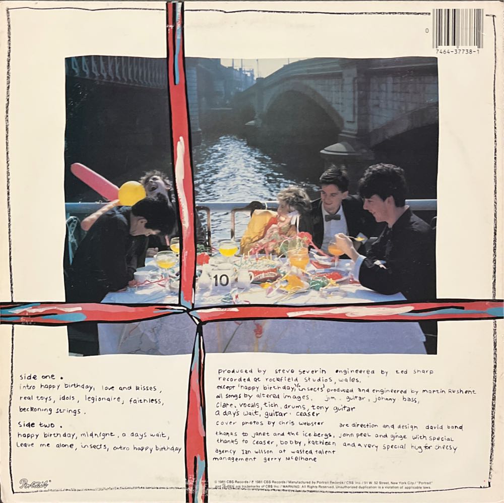 Happy Birthday - Altered Images (12”) music collectible [Barcode 740155884826] - Main Image 2
