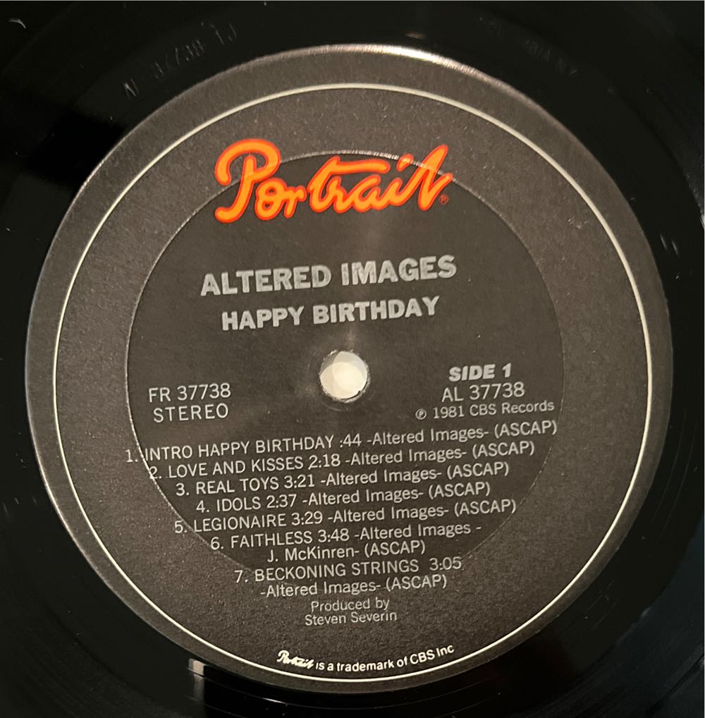 Happy Birthday - Altered Images (12”) music collectible [Barcode 740155884826] - Main Image 3