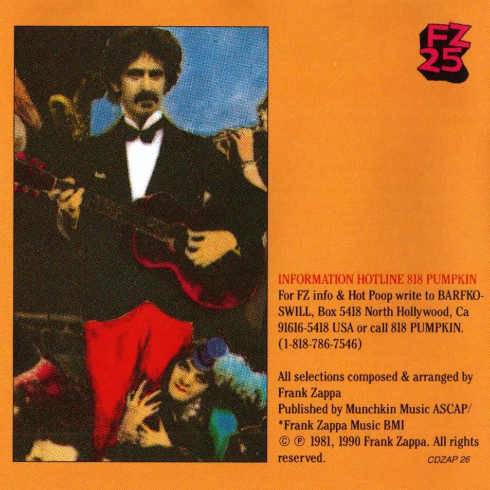 Tinseltown Rebellion - Frank Zappa (CD - 71) music collectible [Barcode 014431053221] - Main Image 2