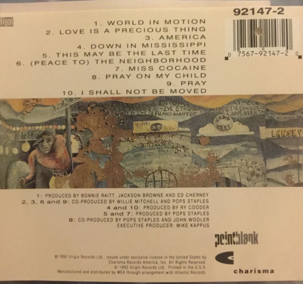 Peace To The Neighborhood - Staples, Pops (CD) music collectible [Barcode 075679214720] - Main Image 2