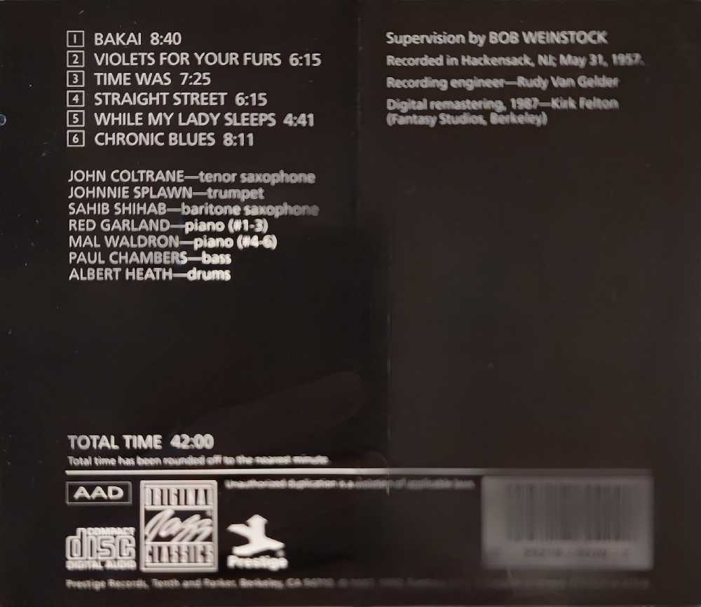 Coltrane - Coltrane, John (CD) music collectible [Barcode 025218602020] - Main Image 2