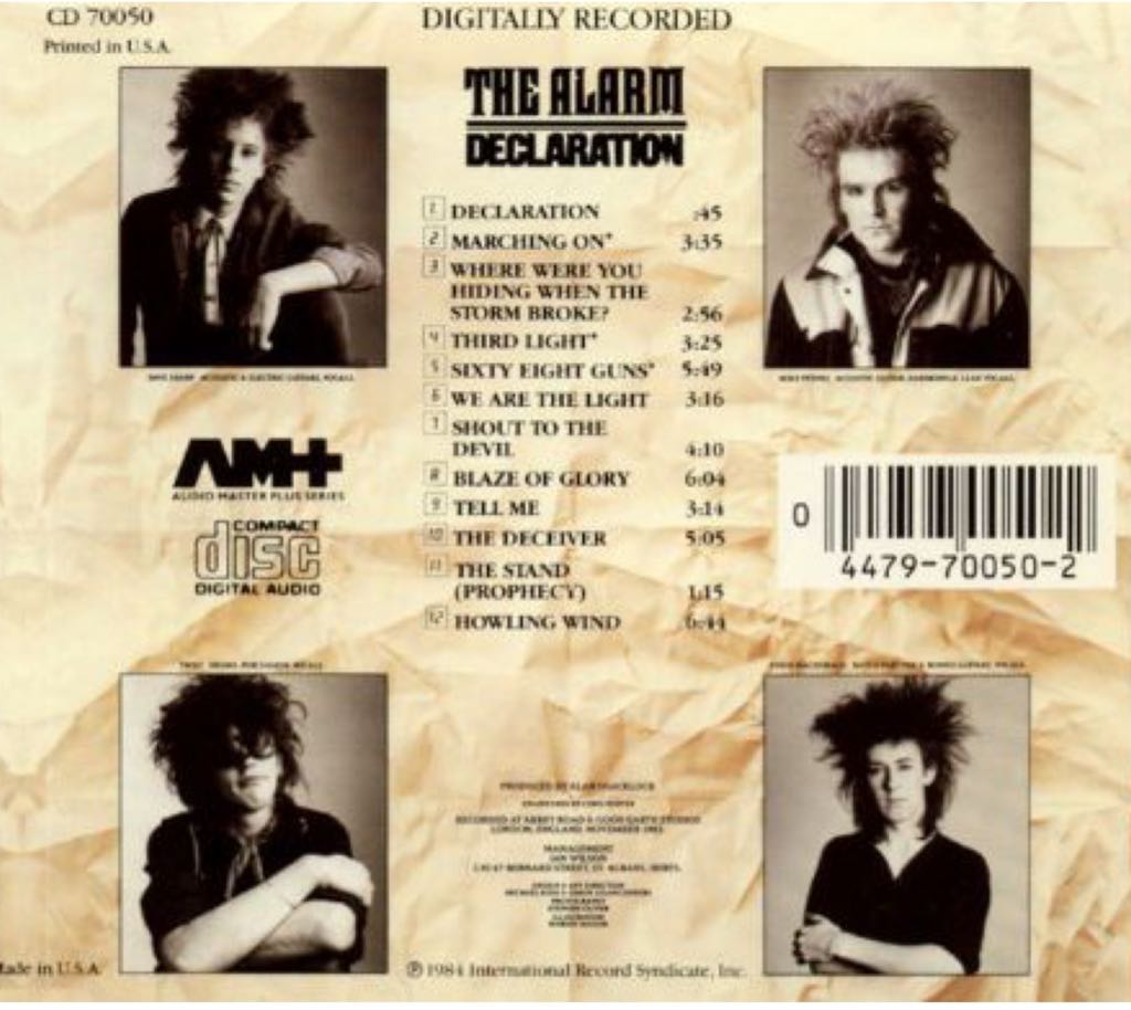 Declaration - Alarm, The (CD) music collectible [Barcode 075026999027] - Main Image 2