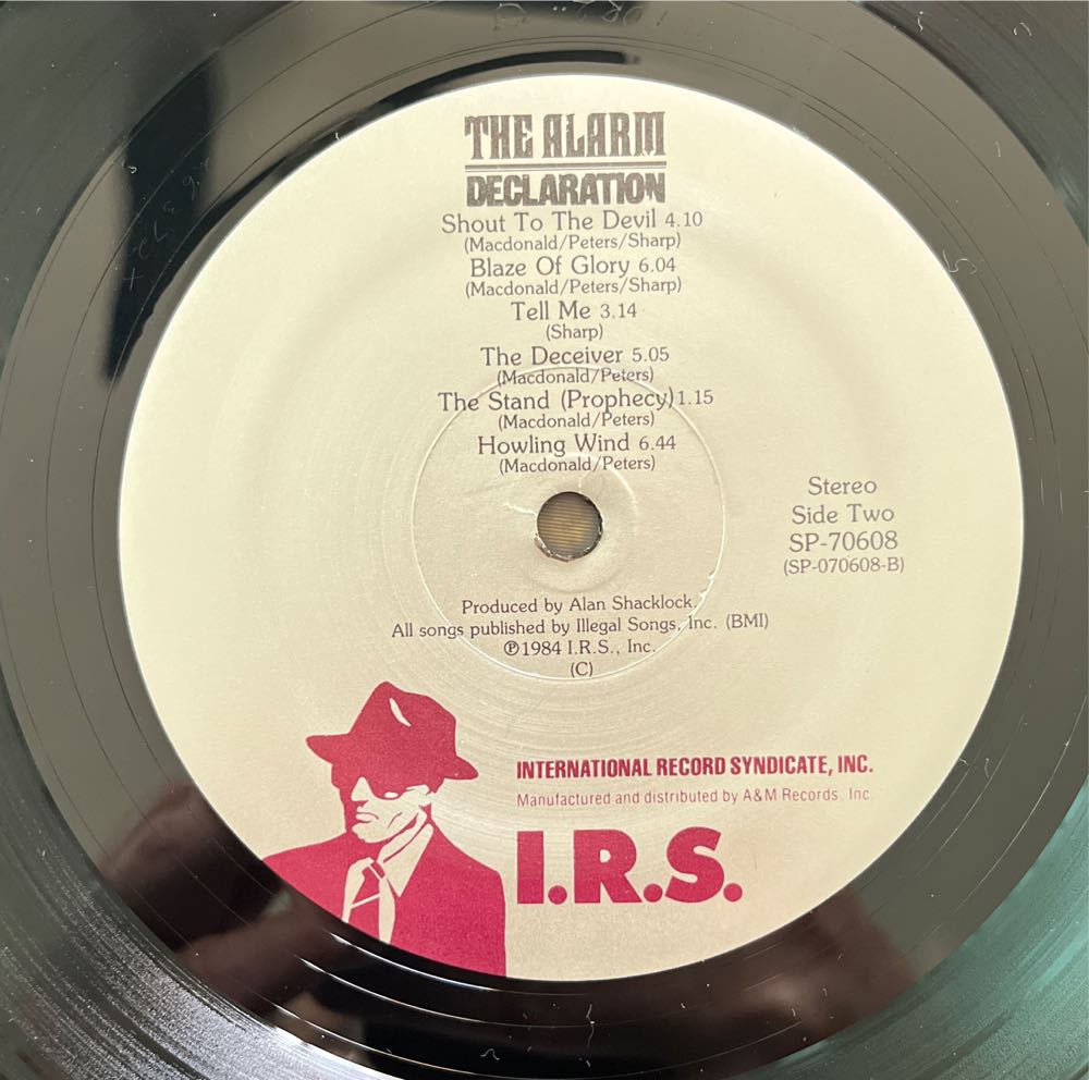 02 - Album - Alarm, The (01) - Declaration - The Alarm (12” - 50) music collectible - Main Image 4