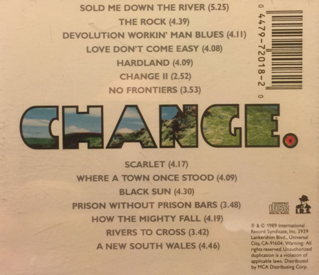 Change - Alarm, The (CD) music collectible [Barcode 044797201820] - Main Image 2