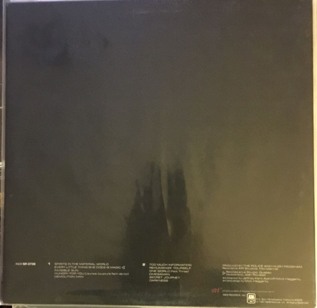 Ghost In The Machine - Police, The (12” - 41) music collectible [Barcode 082839373012] - Main Image 2