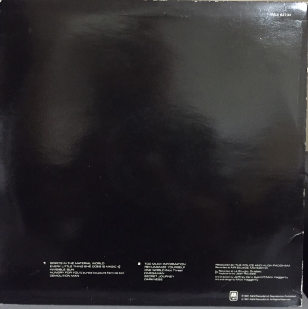 Ghost In The Machine - Police, The (12”) music collectible - Main Image 2