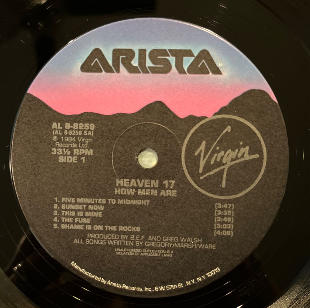 How Men Are - Heaven 17 (12”) music collectible [Barcode 078221825917] - Main Image 3