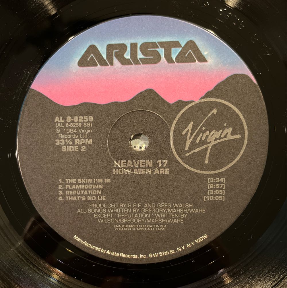 How Men Are - Heaven 17 (12”) music collectible [Barcode 078221825917] - Main Image 4