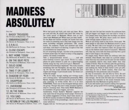 Absolutely - Madness (12”) music collectible [Barcode 803341391246] - Main Image 2