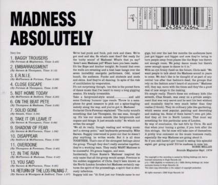 Absolutely - Madness (12”) music collectible - Main Image 2