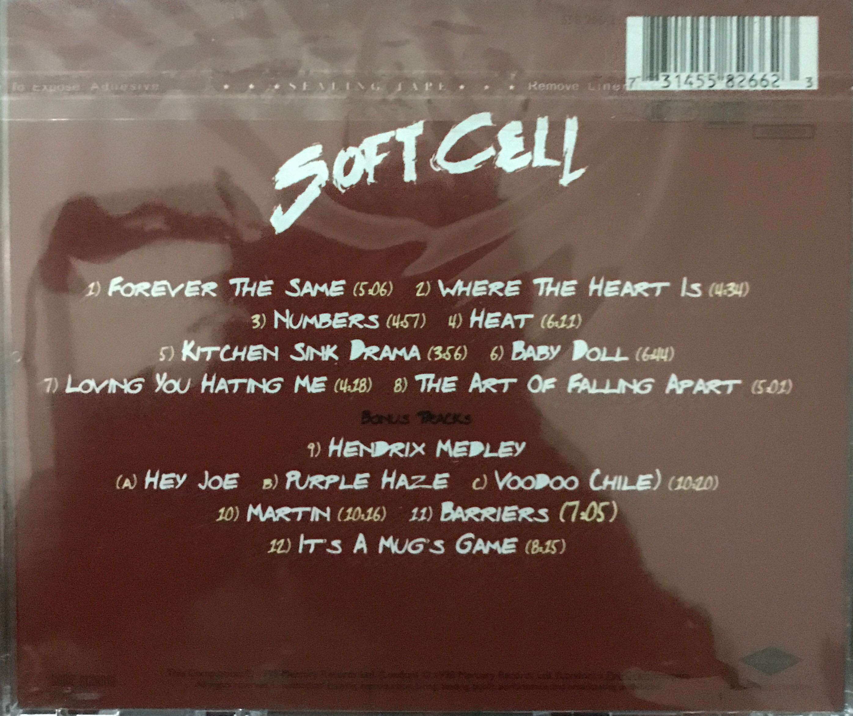 The Art Of Falling Apart - Soft Cell (CD - 77) music collectible [Barcode 731455826623] - Main Image 2