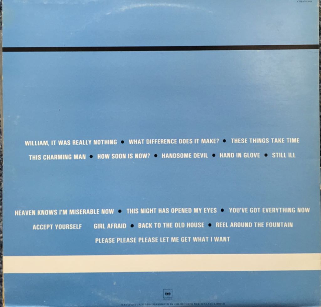 Hatful Of Hollow - Smiths, The (12” - 56:11) music collectible [Barcode 093624520528] - Main Image 2