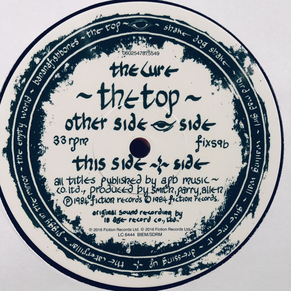 The Top - The Cure (12”) music collectible [Barcode 602547875549] - Main Image 4