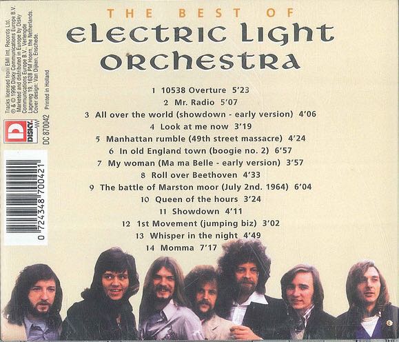 The Best Of - Electric Light Orchestra (CD - 67) music collectible [Barcode 724348700421] - Main Image 2