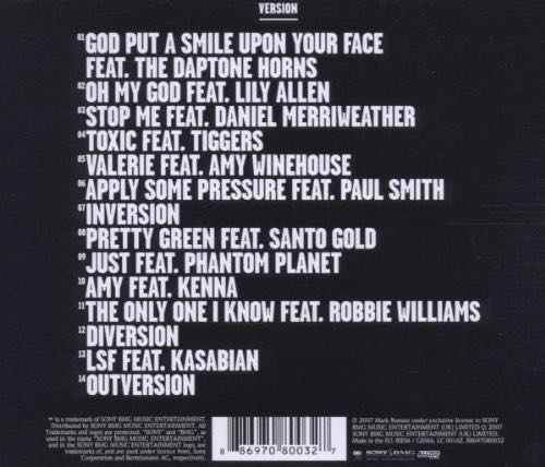 Version - Mark Ronson (CD) music collectible [Barcode 886970800327] - Main Image 2
