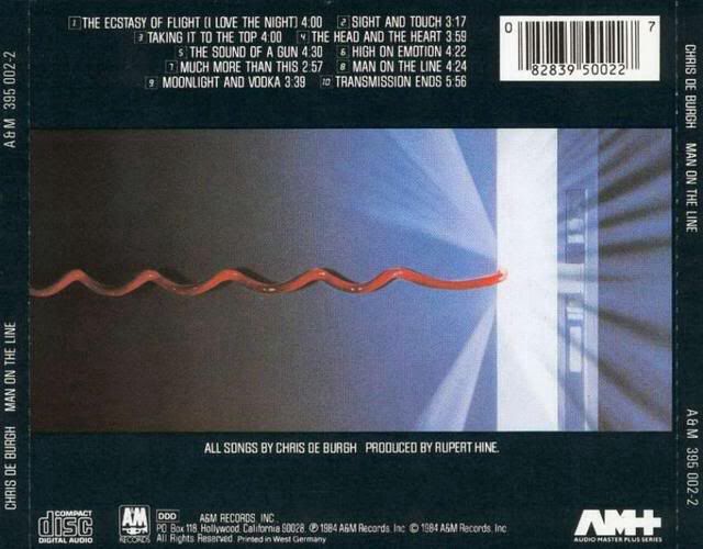 Man On The Line - Chris De Burgh (12”) music collectible [Barcode 082839500227] - Main Image 2