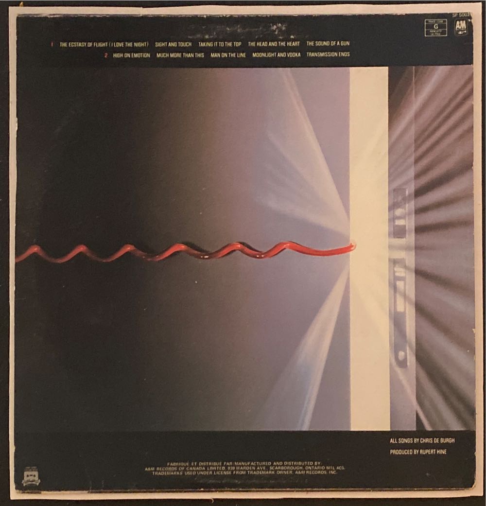 Man On The Line - De Burgh, Chris (12”) music collectible - Main Image 2