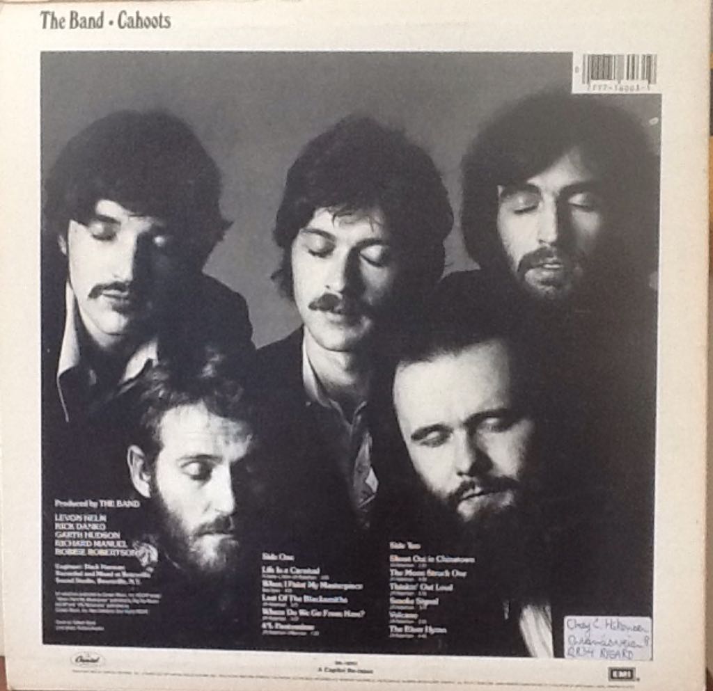 Cahoots - Band, The (12”) music collectible [Barcode 077771600319] - Main Image 2