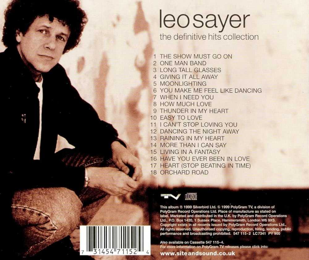 Leo Sayer - The Definitive Hits Collection - Leo Sayer (CD) music collectible [Barcode 731454711524] - Main Image 2
