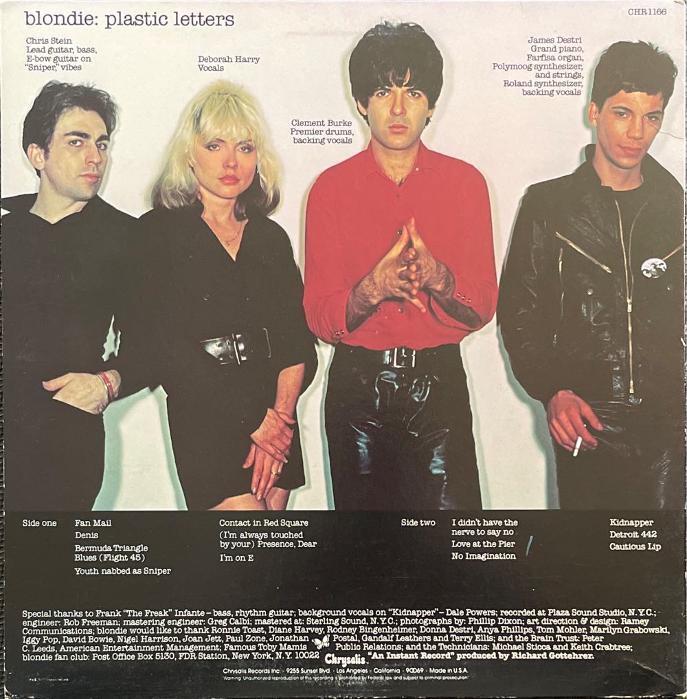 Plastic Letters - Blondie (12” - 35) music collectible - Main Image 2