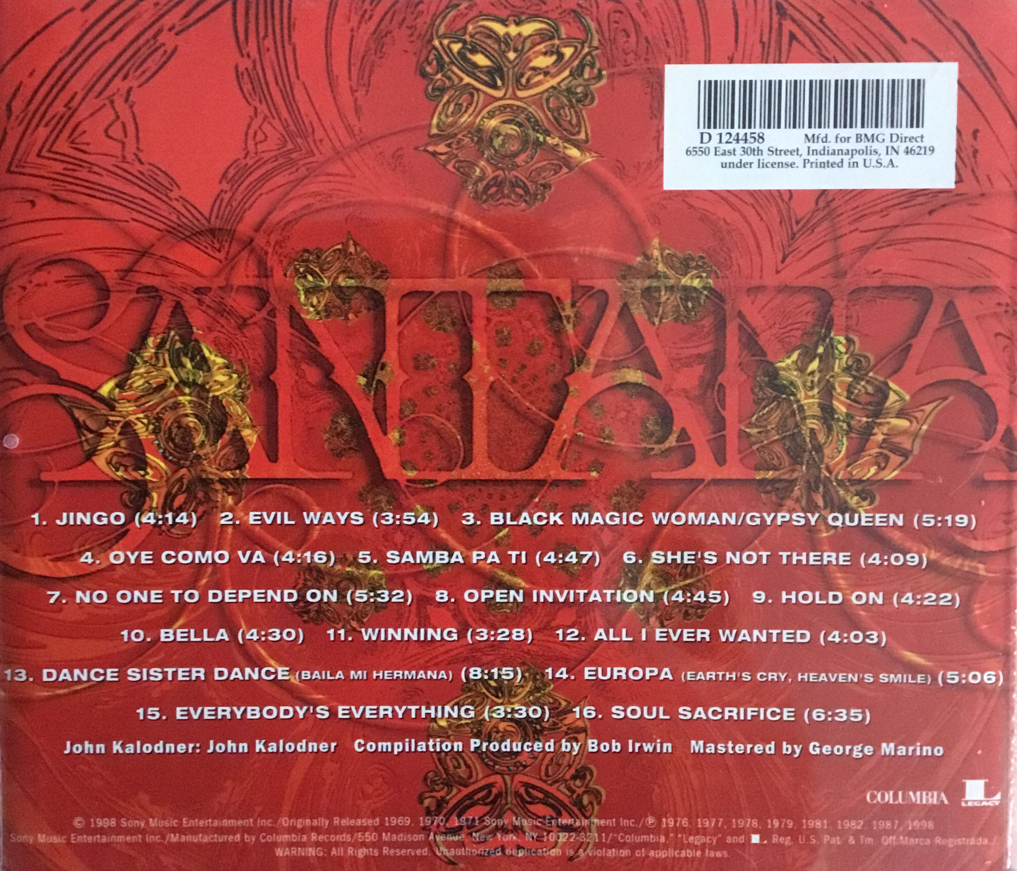 The Best Of Santana - Santana (CD) music collectible [Barcode 7509946826727] - Main Image 3