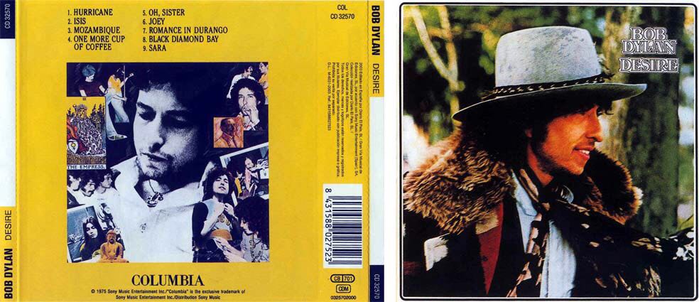 Desire - Bob Dylan (CD) music collectible [Barcode 5099751234524] - Main Image 2