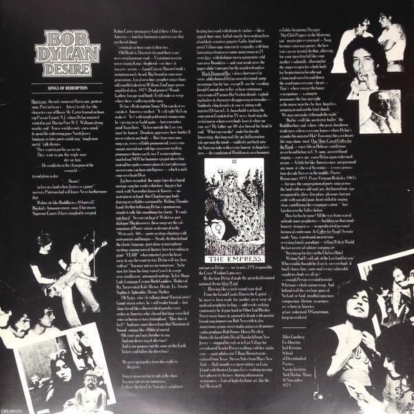Desire - Dylan, Bob (12” - 56) music collectible - Main Image 4