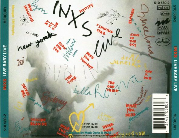 Live Baby Live - INXS (CD) music collectible [Barcode 090317563022] - Main Image 2