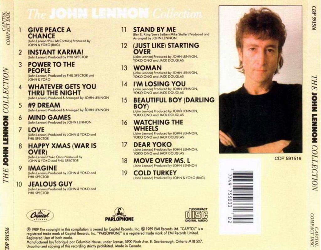 John Lennon Collection, The - John Lennon (CD - 6929) music collectible - Main Image 2