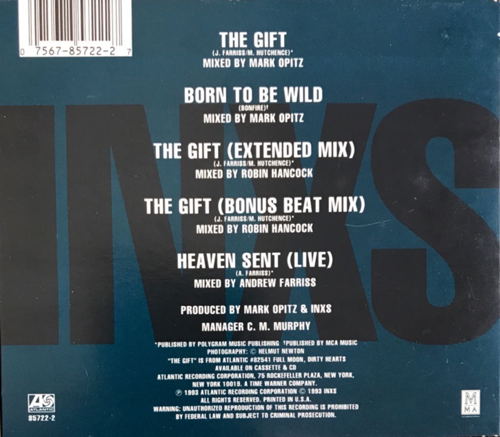 Gift, The - INXS (CD) music collectible [Barcode 075678572227] - Main Image 2