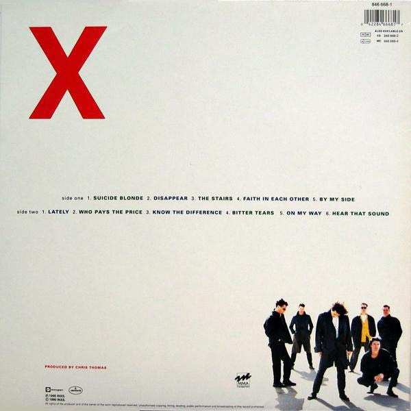 X - INXS (12” - 38) music collectible [Barcode 015612214011] - Main Image 2