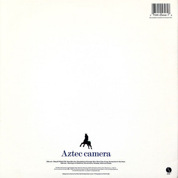 Love - Aztec Camera (12”) music collectible [Barcode 075992564618] - Main Image 2