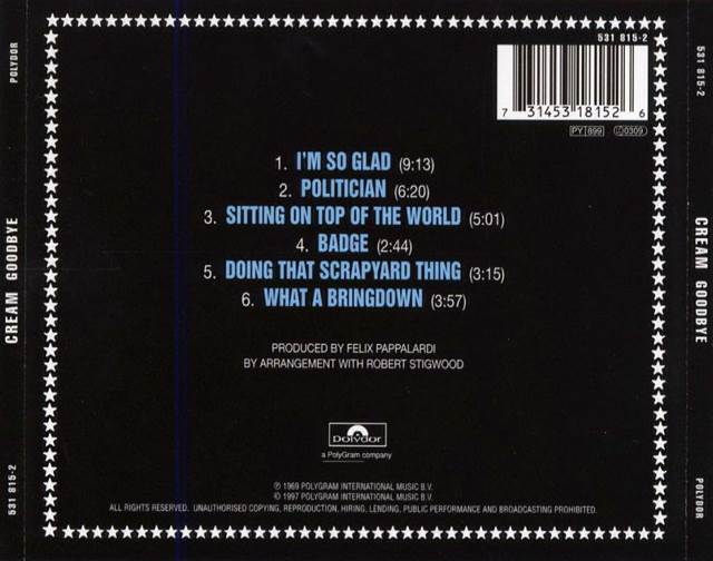 Goodbye - Cream (12” - 30) music collectible - Main Image 2