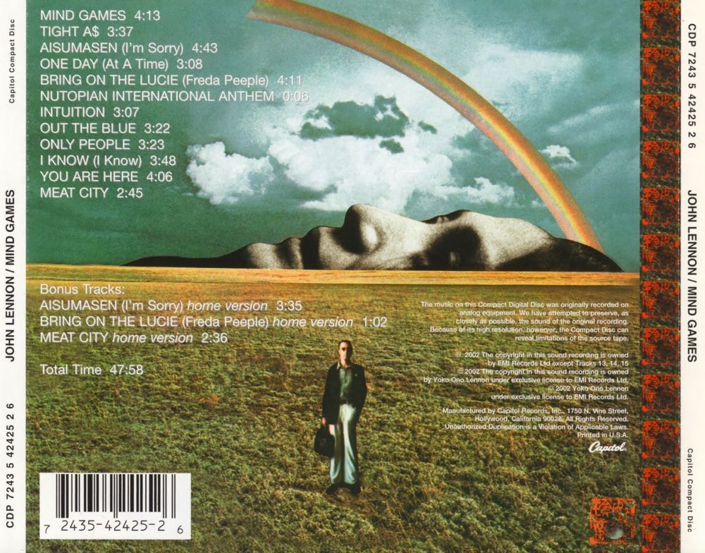 Mind Games - Lennon, John (12” - 40) music collectible - Main Image 2