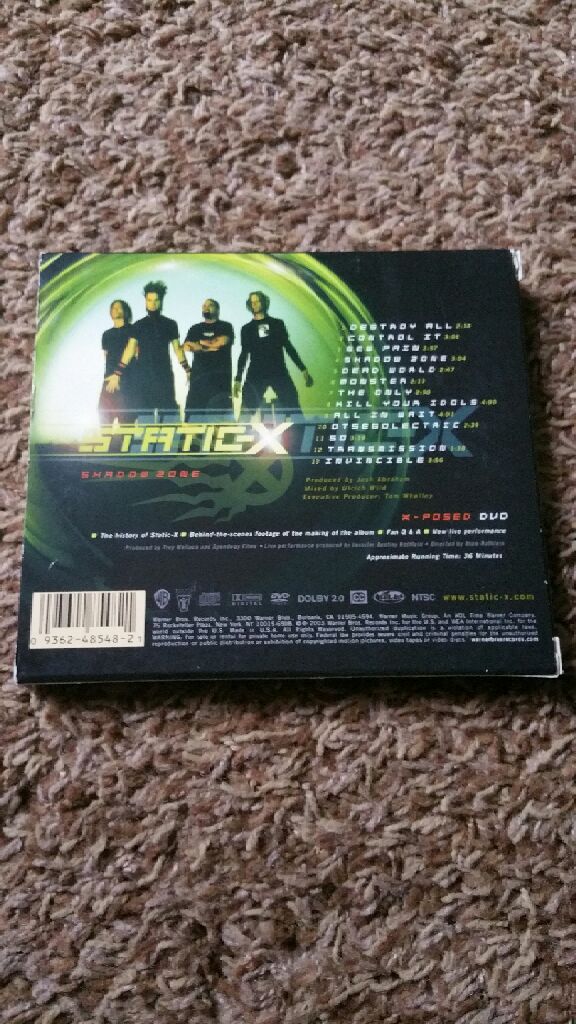 Shadow Zone / X-Posed - Static-X (CD - 3926) music collectible [Barcode 093624854821] - Main Image 2