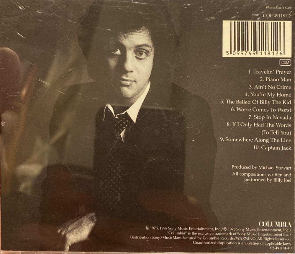 Piano Man - Billy Joel (CD - 38) music collectible [Barcode 5099749118126] - Main Image 2