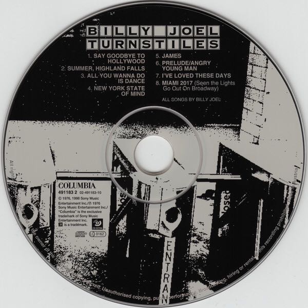 Turnstiles - Joel, Billy (CD - 36) music collectible [Barcode 5099749118324] - Main Image 4