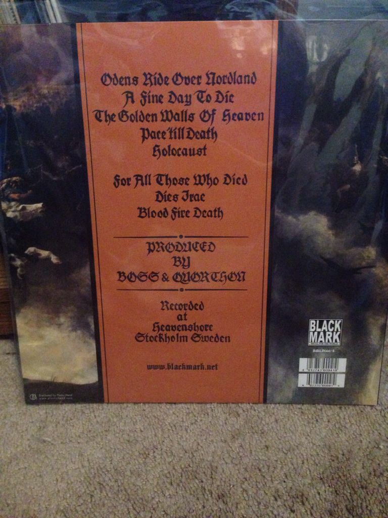 Blood Fire Death - Bathory (12”) music collectible - Main Image 2