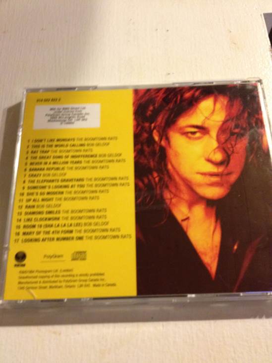 Great Songs Of Indifference - Bob Geldof & The Boomtown Rats (CD) music collectible - Main Image 2