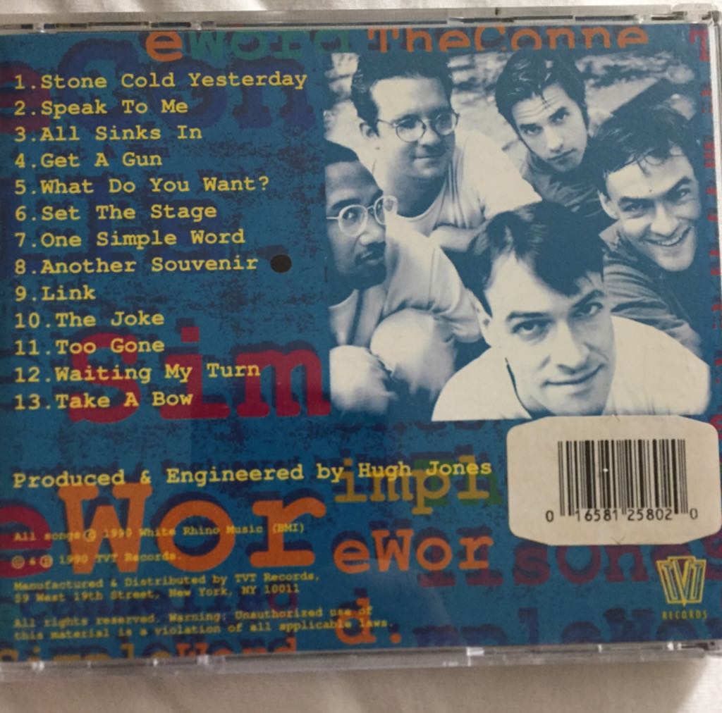 One Simple Word - Connells, The (CD) music collectible [Barcode 016581258020] - Main Image 2