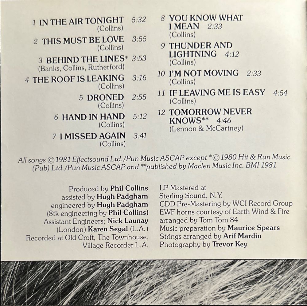 No Jacket Required - Phil Collins (CD - 45) music collectible [Barcode 075678148026] - Main Image 3