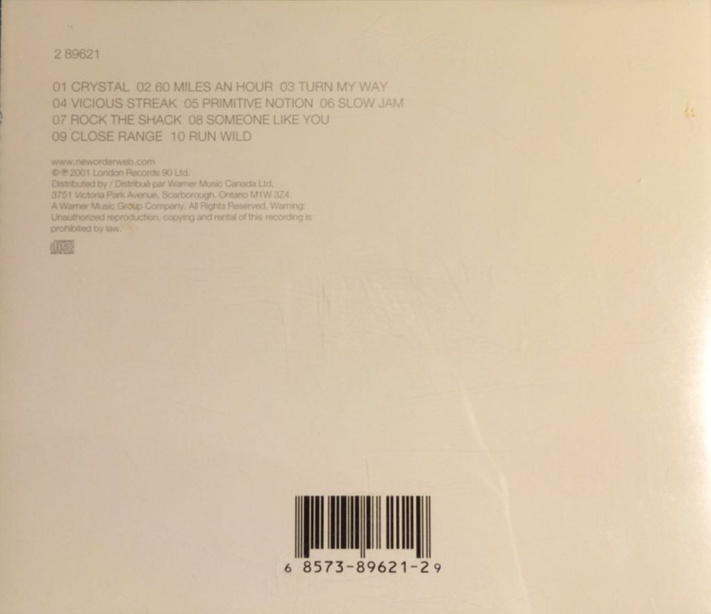 Get Ready - New Order (CD) music collectible - Main Image 2