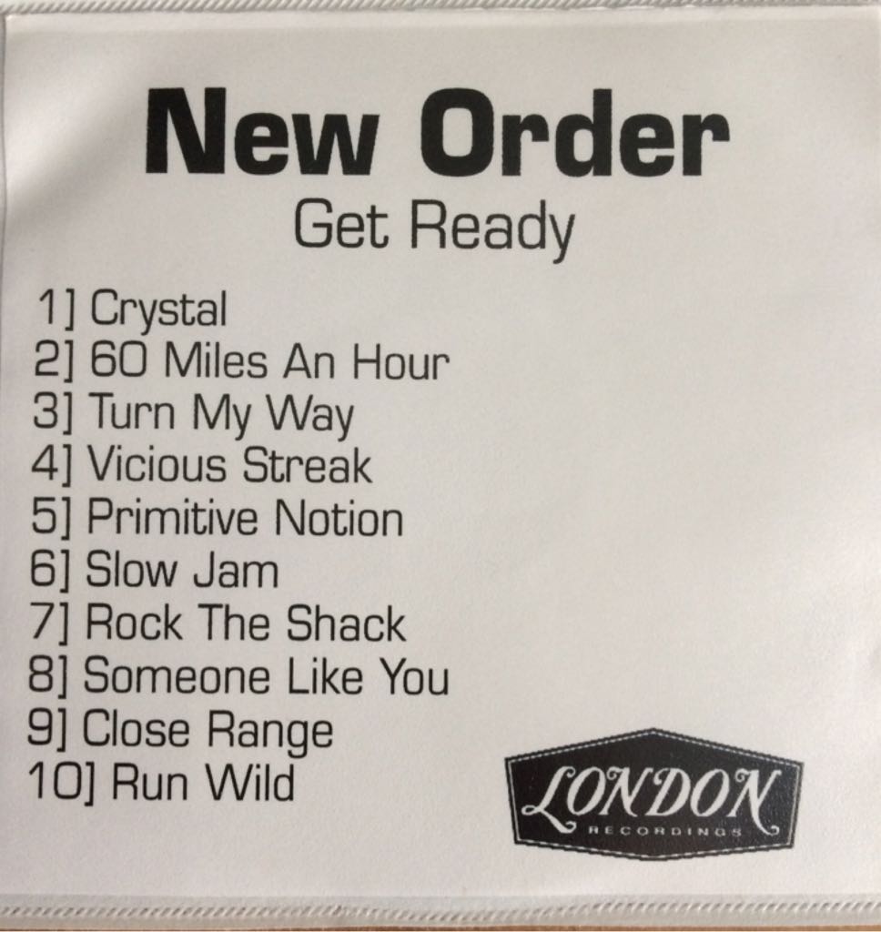 Get Ready - New Order (CD) music collectible - Main Image 2