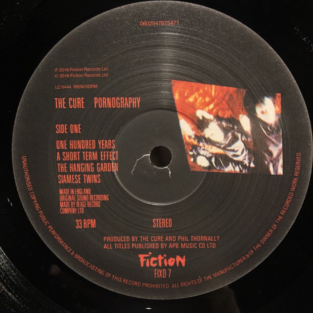 Pornography - Cure, The (12”) music collectible [Barcode 602547875471] - Main Image 3