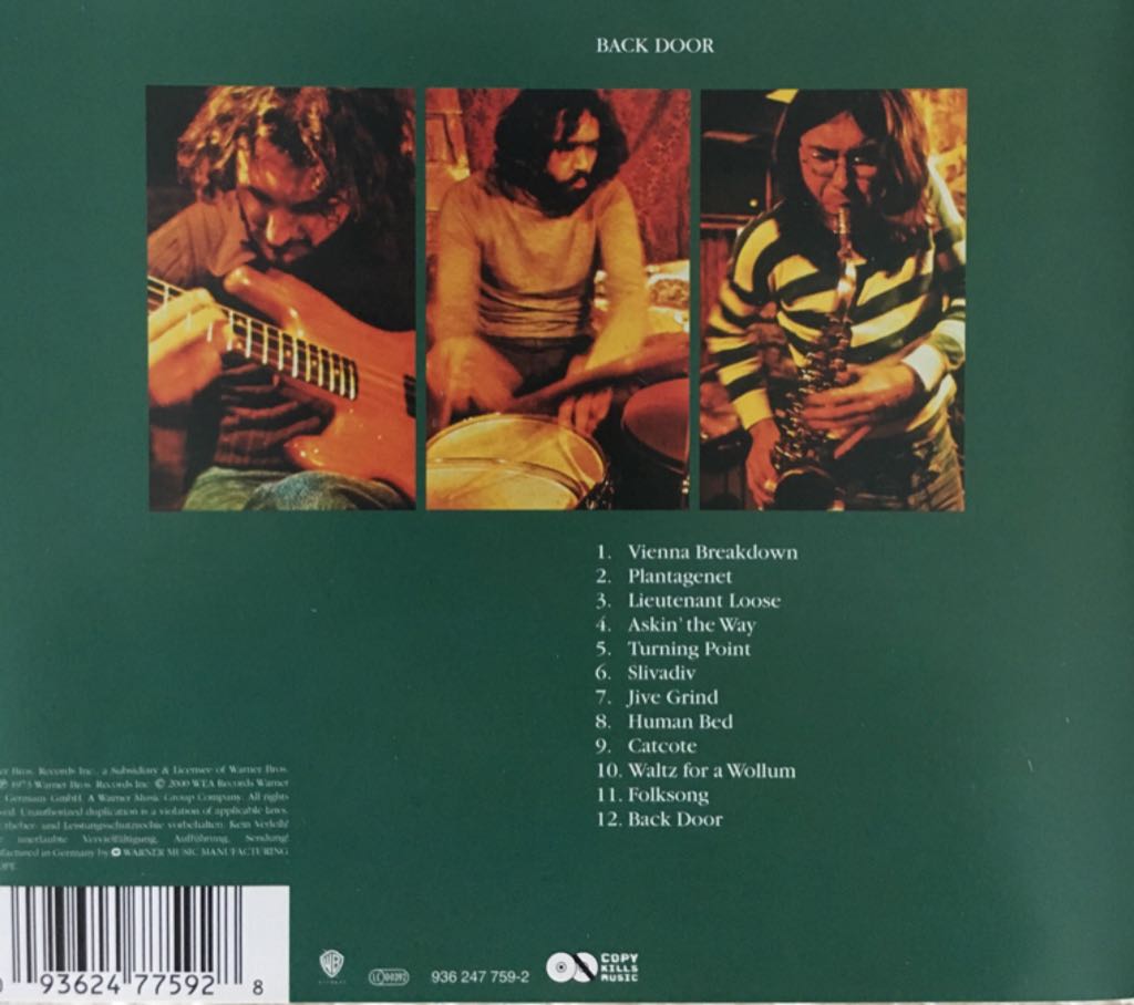Back Door - Back Door (CD) music collectible [Barcode 093624775928] - Main Image 2