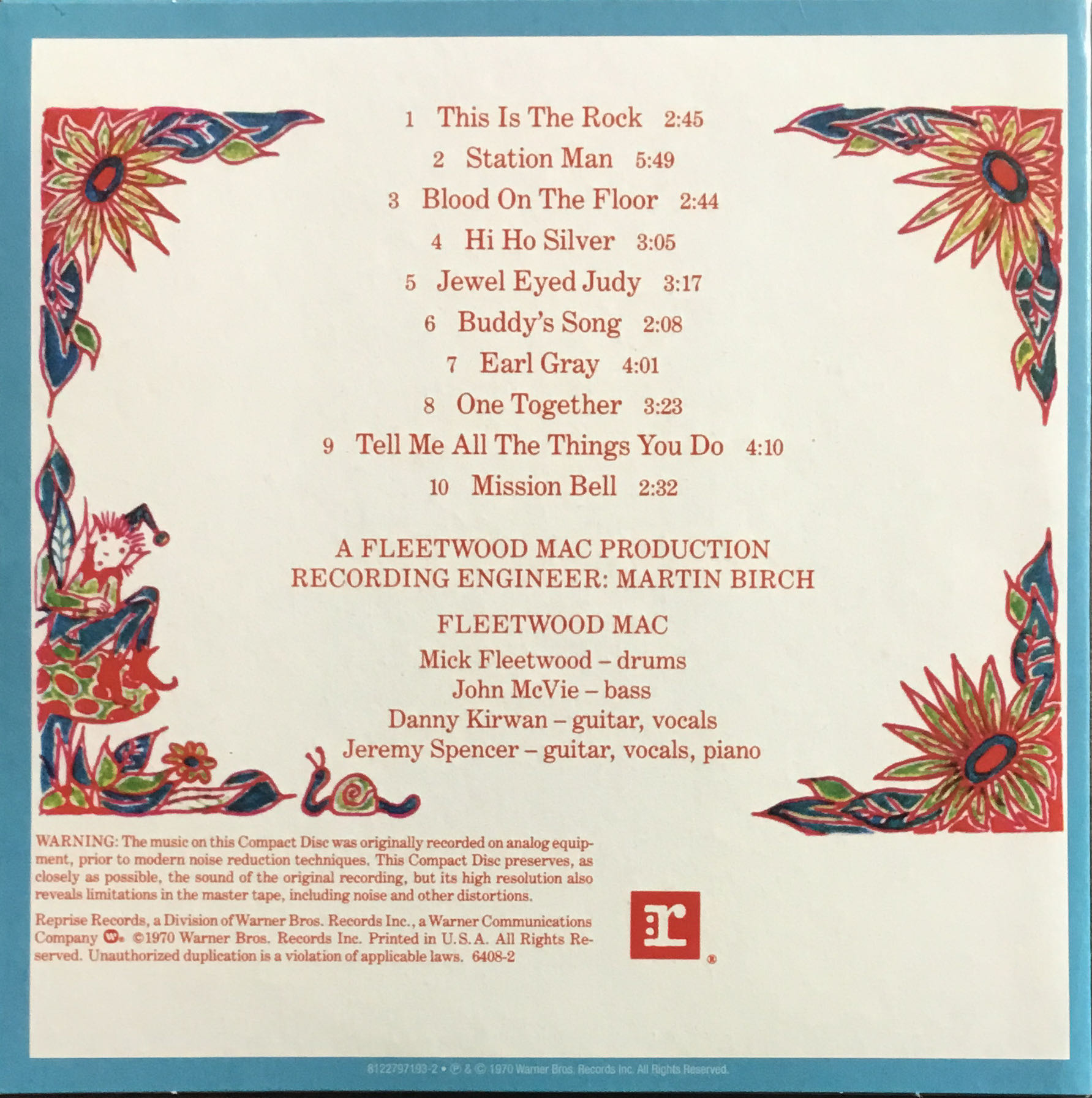 Kiln House - Fleetwood Mac (CD - 34) music collectible - Main Image 2