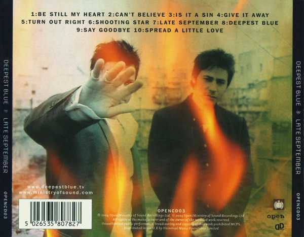 Late September - Deepest Blue (CD) music collectible [Barcode 5026535807827] - Main Image 2