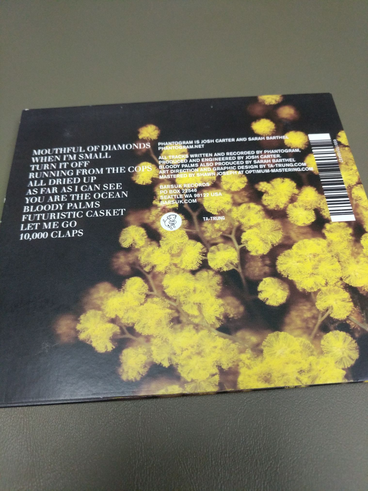 Eyelid Movies - Phantogram (CD) music collectible [Barcode 655173109427] - Main Image 2