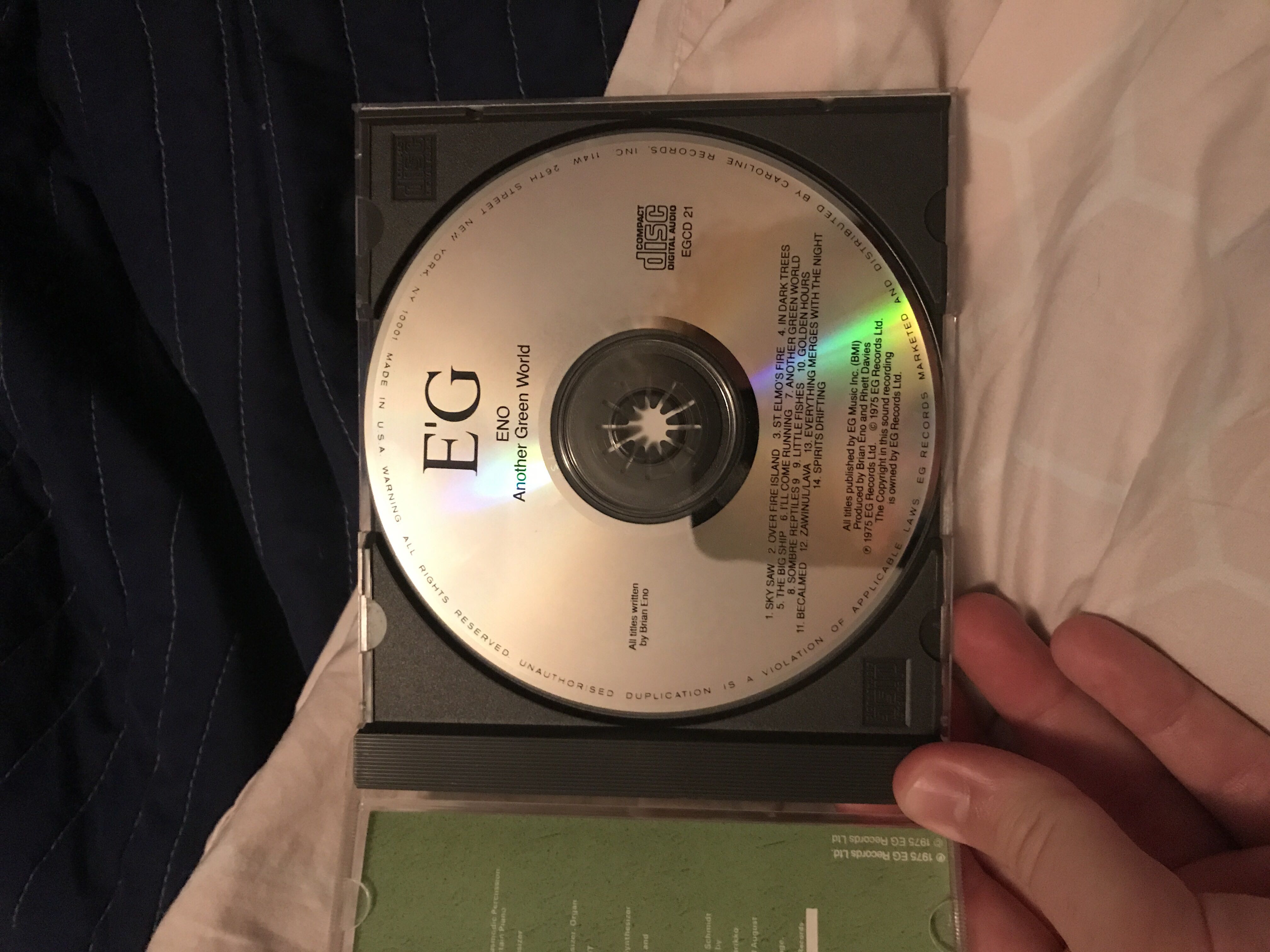 Another Green World - Eno, Brian (Cassette - 41) music collectible [Barcode 017046151221] - Main Image 4